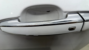 Door assembly front left Chevrolet Volt 16- keyless, white GAZ, scratches on the handle