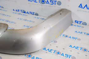Rear bumper lip Ford Fusion mk5 13-18 for 1 pipe silver, scratches, pressed, torn fastener