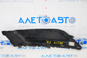 Front bumper grille right Ford Fusion mk5 17-18 without fog lights matte