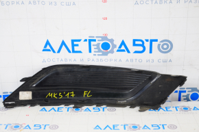 Front bumper grille left Ford Fusion mk5 17-18 without fog lights matte