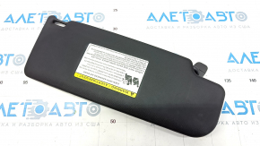 Left sun visor for VW Beetle 12-19, black, without hook