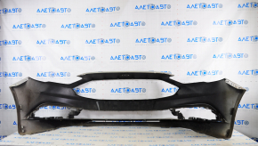 Front bumper bare Ford Fusion mk5 17-18 without parking sensors silver UX, pressed, cracked