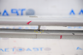 Front bumper bare Ford Fusion mk5 17-18 without parking sensors silver UX, pressed, cracked
