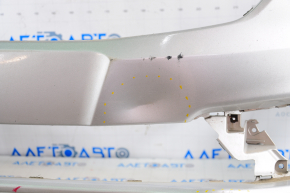 Front bumper bare Ford Fusion mk5 17-18 without parking sensors silver UX, pressed, cracked