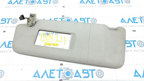 Left visor VW Passat b8 16-19 USA gray, with control, without hook, for dry cleaning, mother-in-law in fastening