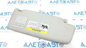 Left visor VW Passat b8 16-19 USA gray, with control, without hook, for dry cleaning, mother-in-law in fastening