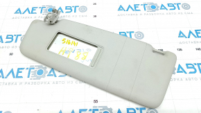 Left visor VW Passat b8 16-19 USA gray, without hook, without plug, for dry cleaning