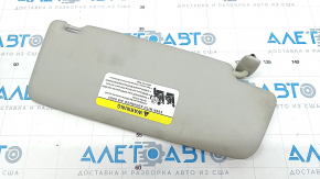 Left visor VW Passat b8 16-19 USA gray, without hook, for backlight, crack in fastening