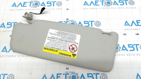 Right visor VW Passat b8 16-19 USA gray, without hook, for backlight