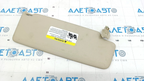 Left visor VW Tiguan 09-17 beige, without hook, without plug, for dry cleaning
