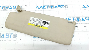 Right visor VW Tiguan 09-17 beige, without hook, without plug, for dry cleaning