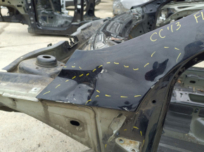 Front left quarter VW CC 08-17 on the body, black, bent pillar