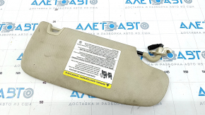 Left visor Ford Fusion mk5 13-20 beige, without hook, without plug, for cleaning
