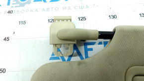 Left visor Ford Fusion mk5 13-20 beige, without hook, without plug, for cleaning