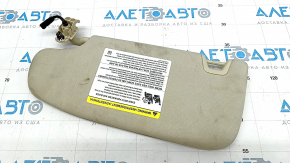 Right visor Ford Fusion mk5 13-20 beige, without hook, without plug, for cleaning