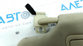 Left visor Ford Fusion mk5 13-20 beige, with control, without hook, without plug, for dry cleaning, broken fastening