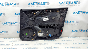 Door trim card front left Audi A5 F5 17-19 5D leather black, insert under black wood, Bang and Olufsen, no backlight