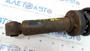 Shock absorber strut assembly rear left Audi Q7 4L 10-15 rusty, torn boot
