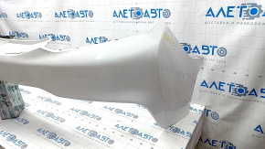 Rear bare upper bumper Chevrolet Volt 16 - white, cracked, dented, crack in mount