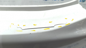 Rear bare upper bumper Chevrolet Volt 16 - white, cracked, dented, crack in mount