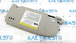 Left visor Ford Fusion mk5 13-16 gray, with control, without hook, for dry cleaning, without plug