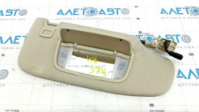 Right visor Ford Fusion mk5 13-20 beige, without hook, without plug