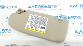 Right visor Ford Fusion mk5 13-20 beige, without hook, without plug