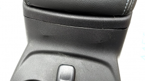 Console center armrest and cup holders Chevrolet Volt 16 - black, blue stitching, scratches, cracks, broken fasteners