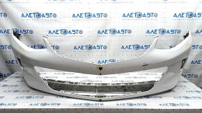 Front bumper bare Chevrolet Volt 16 - white, worn, cracks in fasteners