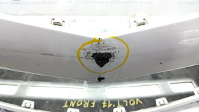 Front bumper bare Chevrolet Volt 16 - white, worn, cracks in fasteners