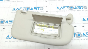 Right visor Ford Escape MK3 13-19 gray, without backlight, without hook