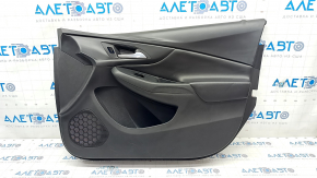 Door trim card front right Chevrolet Volt 16- black with black insert leather, scratches