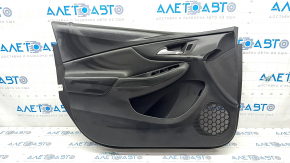 Door trim card front left Chevrolet Volt 16- black, with black insert leather, scratches