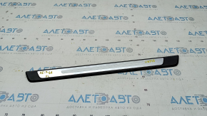 Door sill trim outer front left Audi A5 F5 17- 5D black with chrome, scratches, broken guide