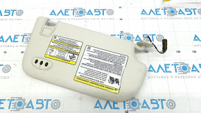 Left visor Ford Escape MK3 13-19 gray, with backlight, with control, without hook