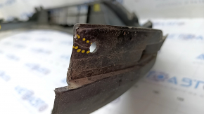 Front bumper lip Ford Escape MK4 20-22 without parking sensors, structure, broken fastening, torn, scratches