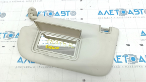 Left visor Ford Escape MK3 13-19 gray, with backlight, without hook, without plug