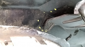 Front bumper bare Ford Escape MK4 20-22 without parking sensors, white YZ, scratch, broken fasteners, torn