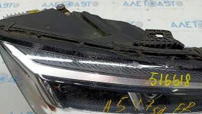 Front right headlight complete Audi A5 F5 17- LED, housing melted, glass melted, sand