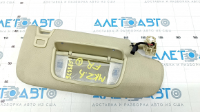 Right visor Lincoln MKZ 13-16 beige, without hook, dry cleanable