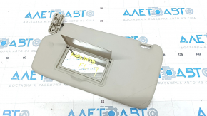 Left visor Ford Fiesta 11-19 gray, without hook