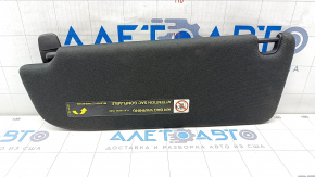 Right visor Audi A6 C7 12-16 black, without hook