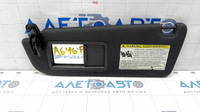 Left visor Audi A6 C7 12-16 black, without hook