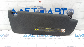 Left visor Audi A6 C7 12-16 black, without hook
