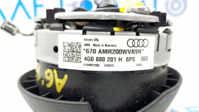 Airbag in steering wheel driver Audi A6 C7 12-18 black, scratches