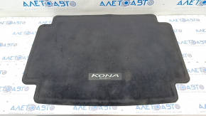 Trunk carpet Hyundai Kona 18-23 black, cloth