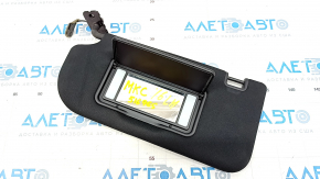 Left visor Lincoln MKC 15 - black, with control, without hook, broken fastening