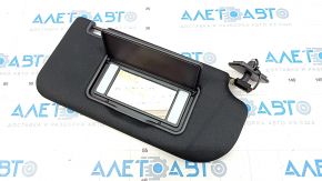 Right visor for Lincoln MKC 15-18, black, without hook
