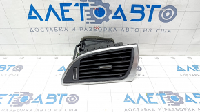 Air duct deflector front panel passenger Audi A6 C7 16-18 black, with chrome trim