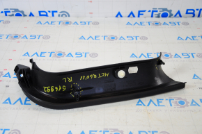 Left trunk door trim Mini Cooper Countryman R60 10-16 black worn, broken guides